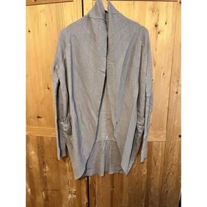 Lululemon Transformation Cashmere Blend Wrap Cardigan Sweater Gray Women